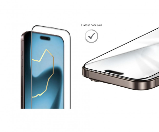 Защитное стекло iLera iPhone Air Black